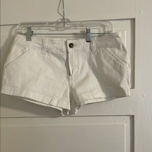 Hollister Women's White Shorts Size 5